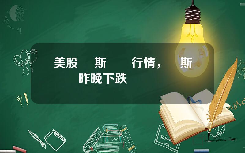 美股 納斯達尅行情，納斯達尅昨晚下跌